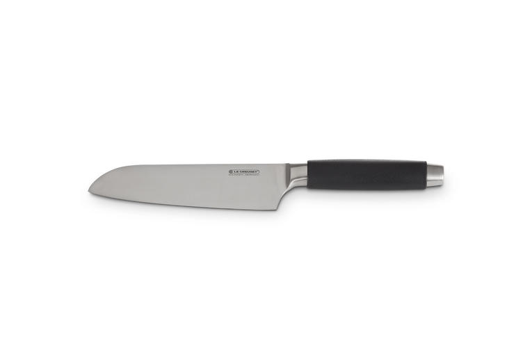 Couteau Santoku avec manche noir