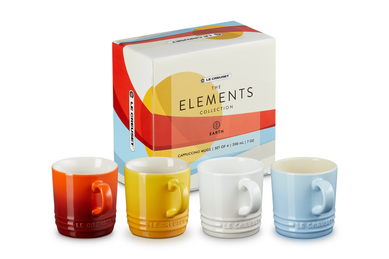 Winderig Aangenaam kennis te maken niezen Koffietassen Set van 4 Elements in Aardewerk | Le Creuset BE | Le Creuset
